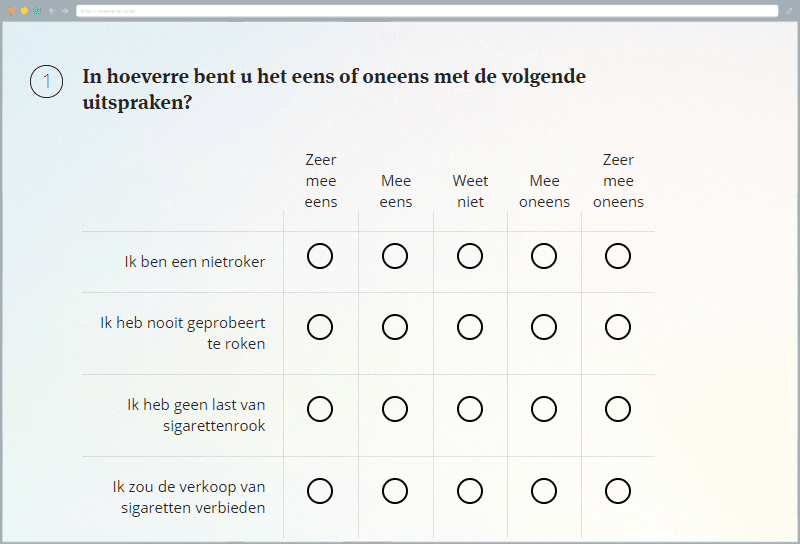 Batterij van vragen
